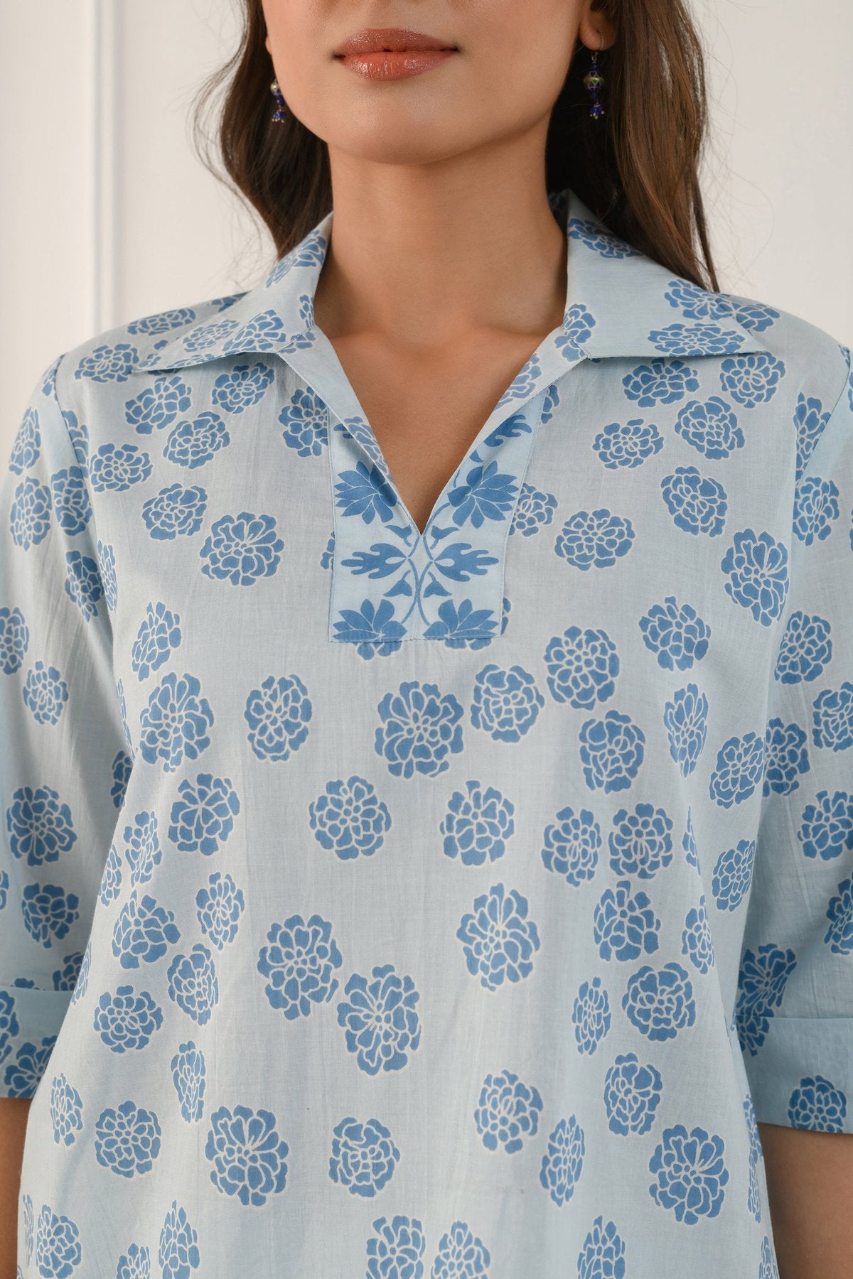 Blue Marigold Shirt