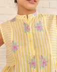 Yellow Aster Sleeveless Shirt