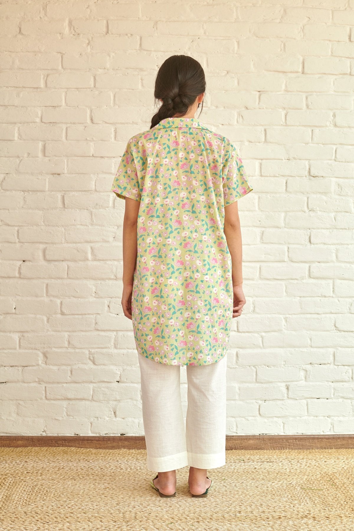 Green Lily Oversized Shirt
