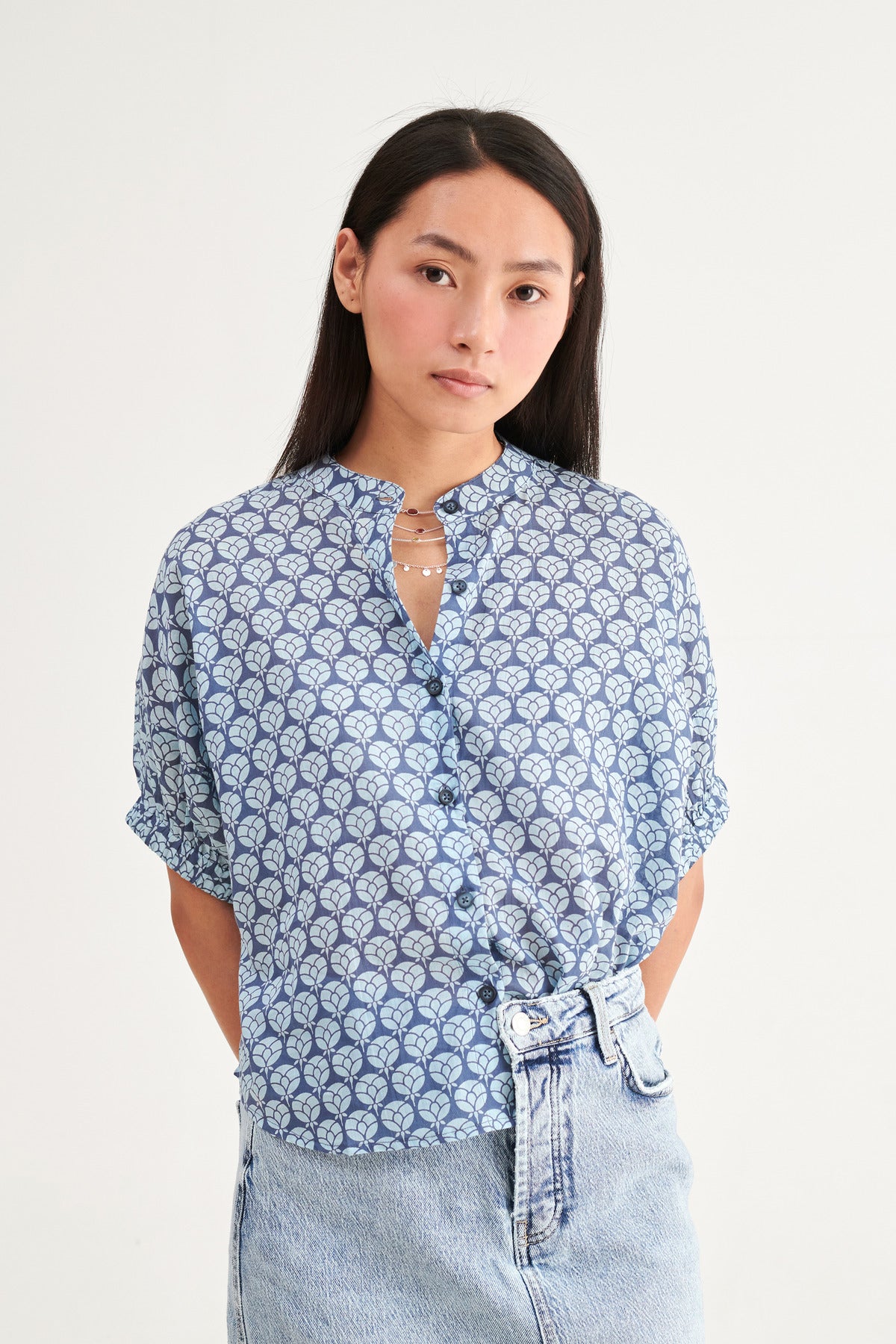 Indigo Tulip Shirt