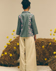 Green Lapel Shirt