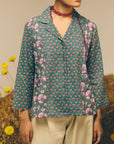 Green Lapel Shirt