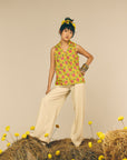Lime Green Sleeveless Shirt