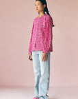 Pink Pleated Shirt