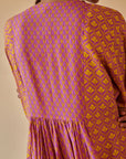 Purple Lotus Midi Dress