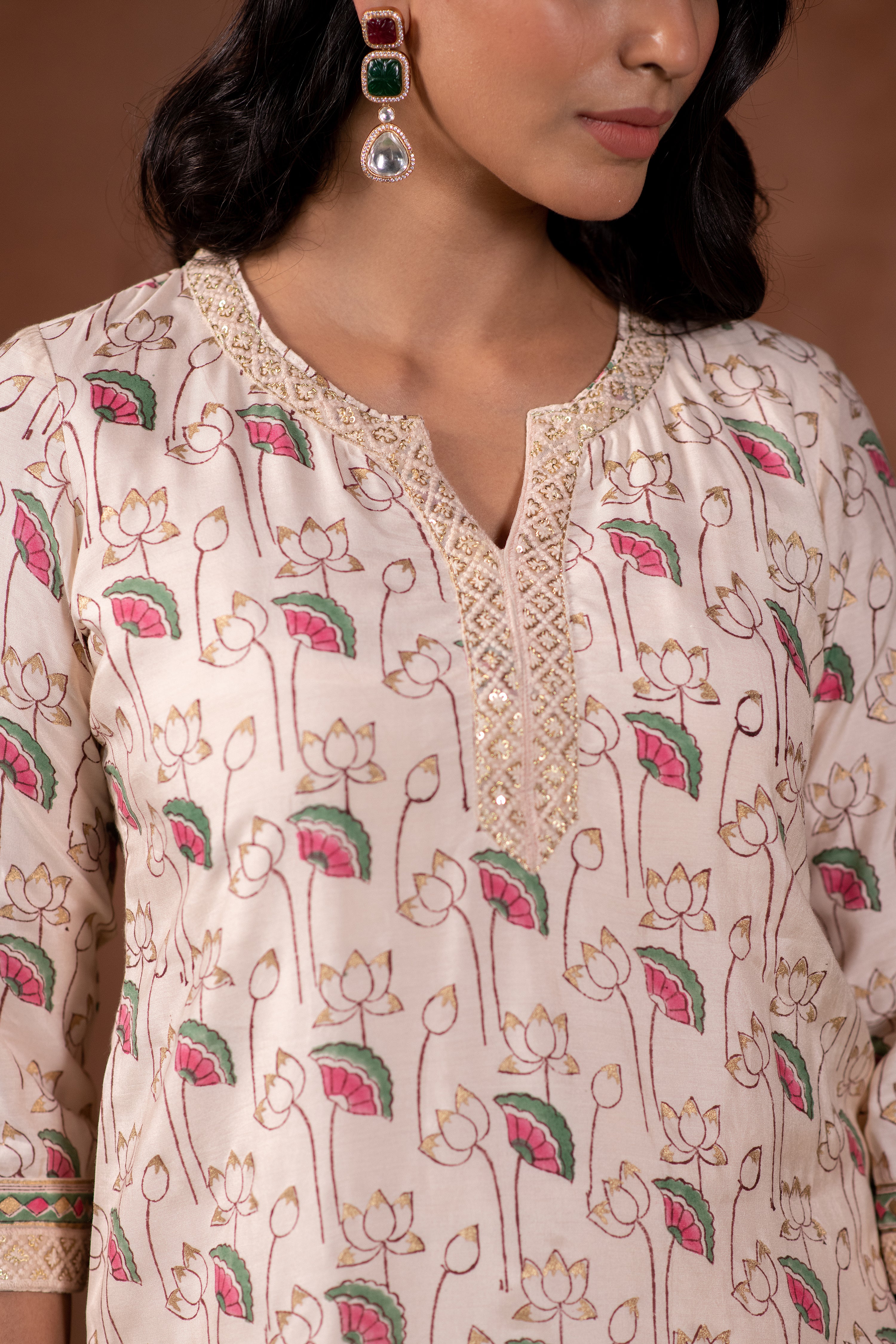 Kamal Kurta in Peach