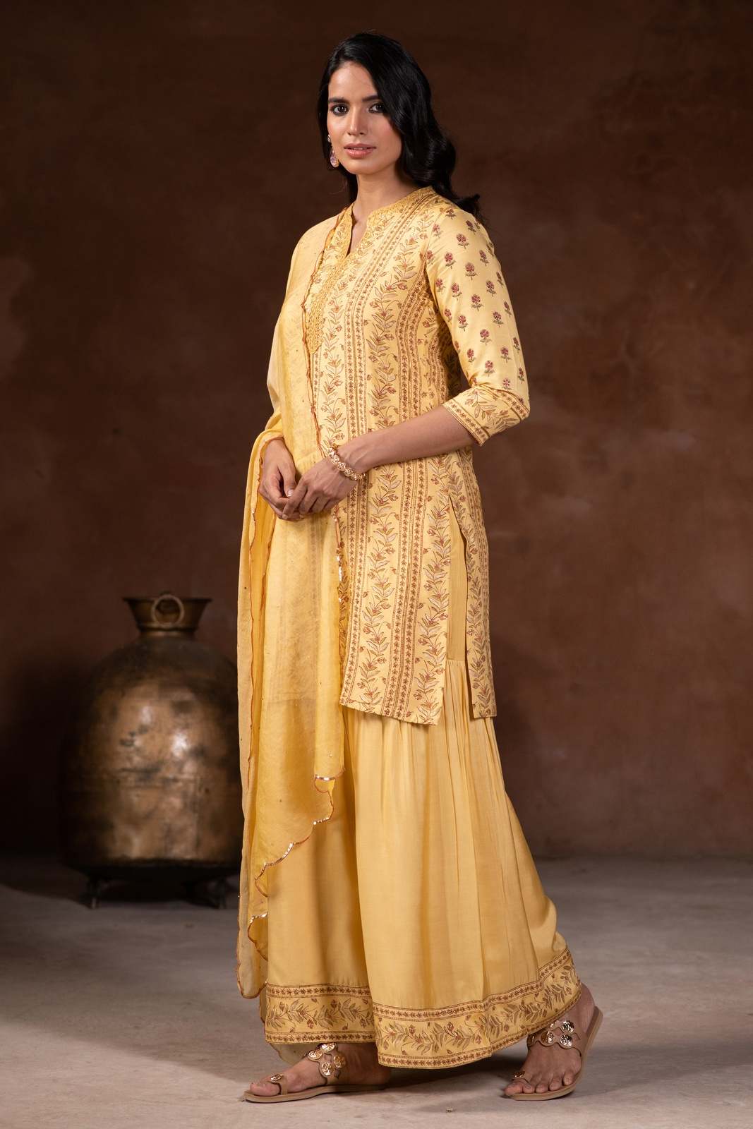 Vani Kurta in Yellow