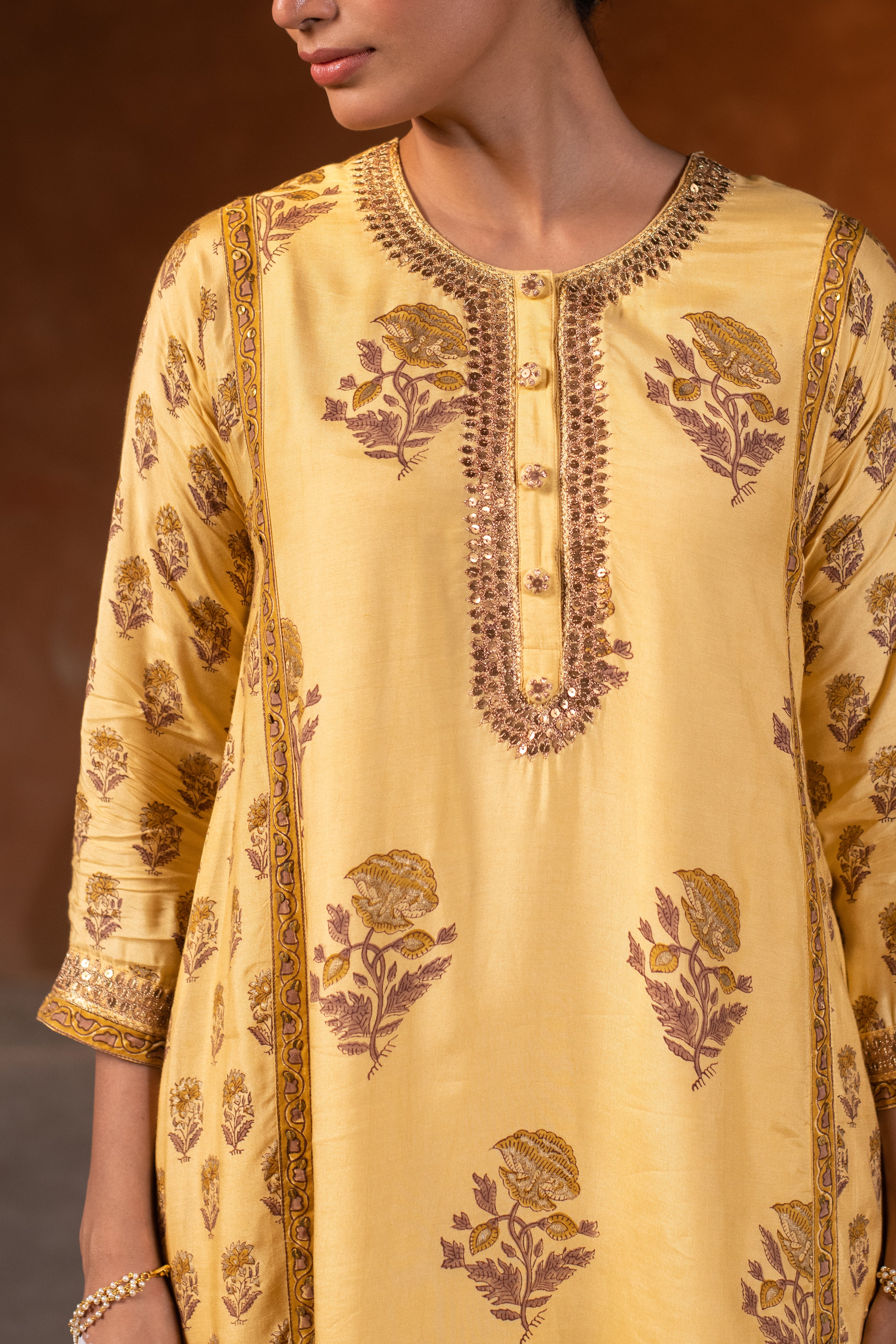 Sarika Kurta in Yellow