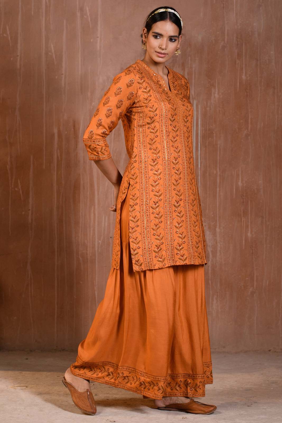 Vani Kurta in Orange