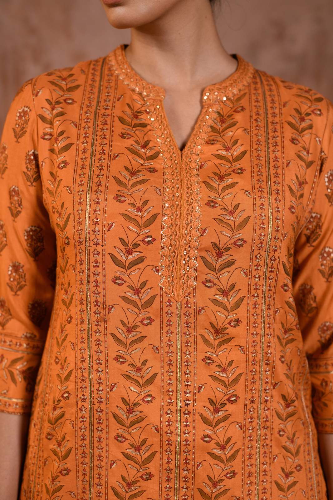 Vani Kurta in Orange