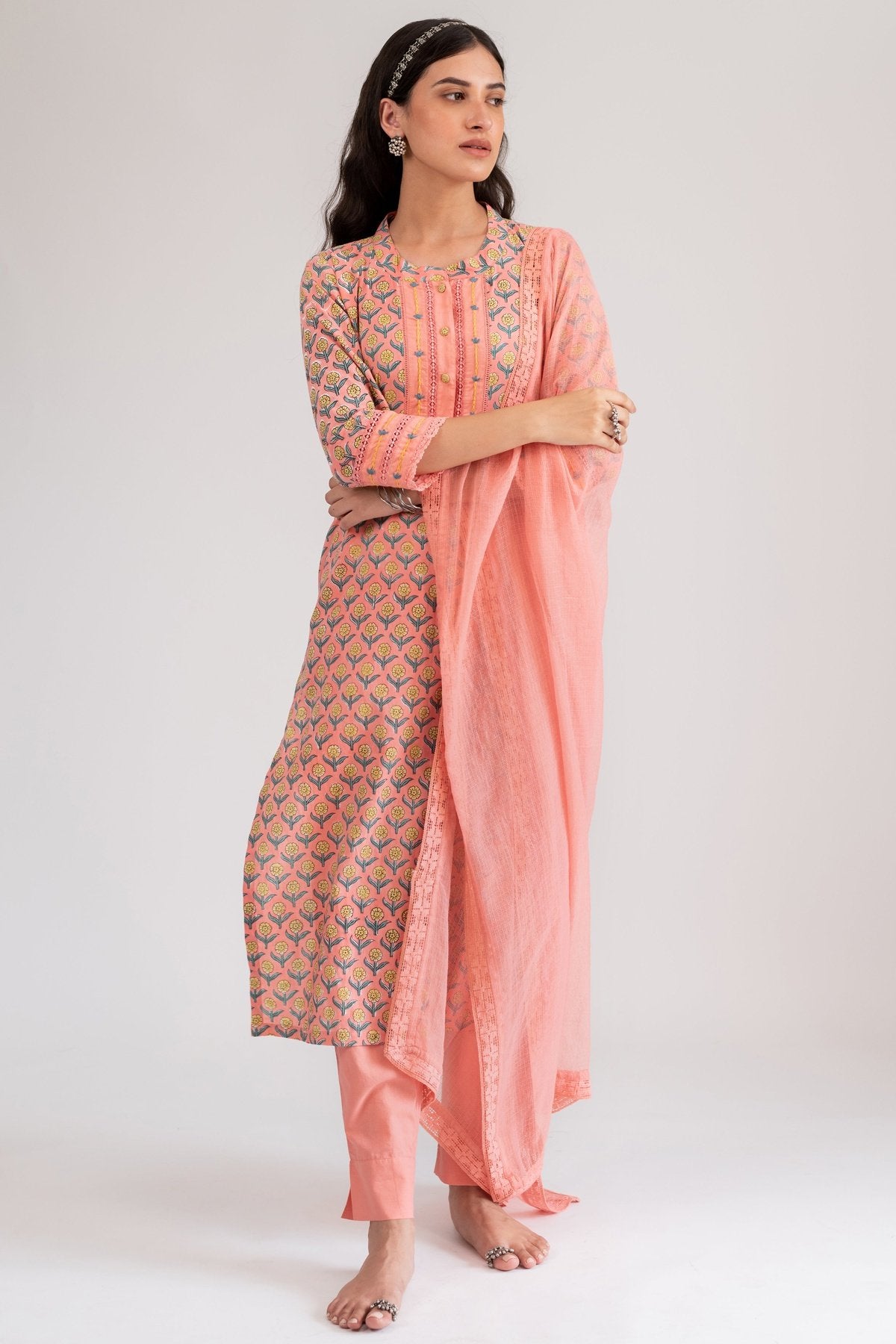 Raspberry Dupatta