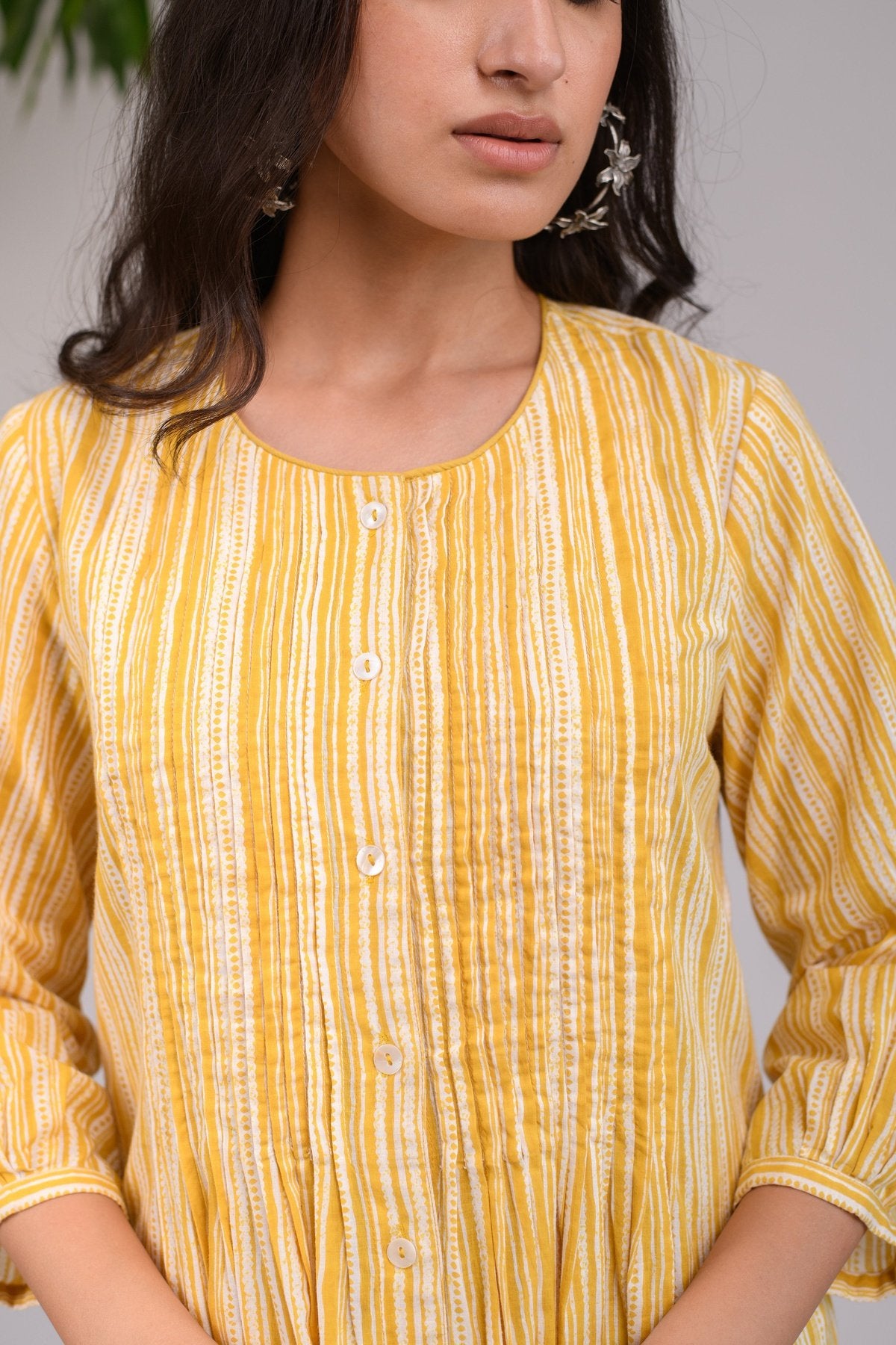 Summer Morning Pleated Kurta