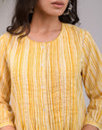 Summer Morning Pleated Kurta