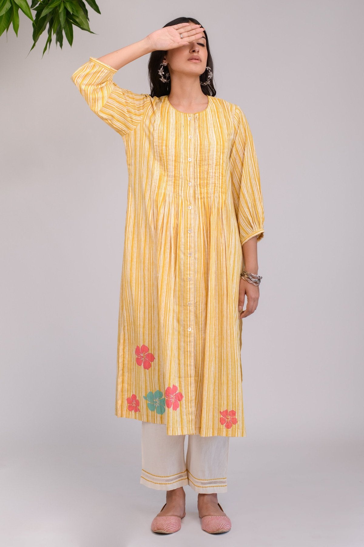 Summer Morning Pleated Kurta