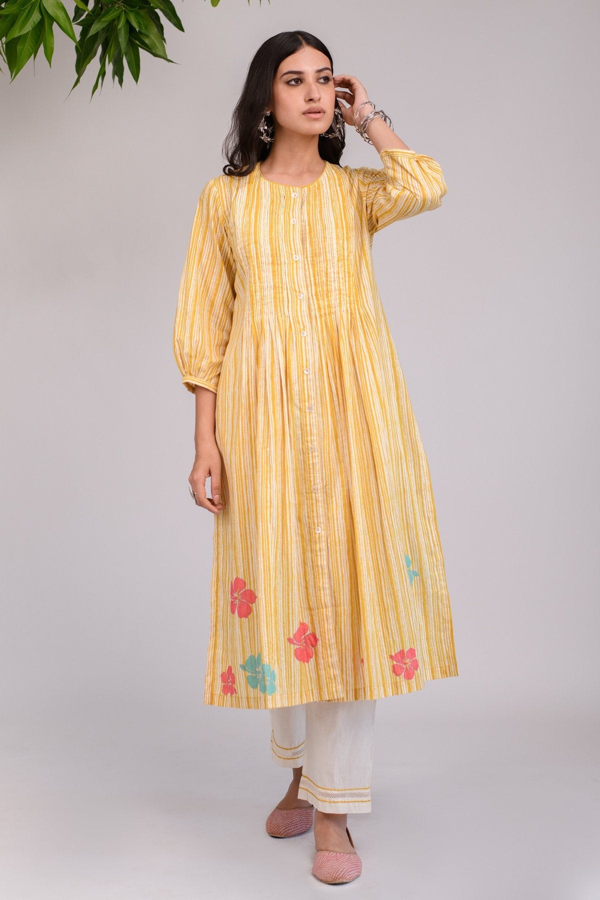 Summer Morning Pleated Kurta