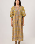 Paisley Shell Dress in Yellow