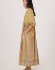 Paisley Shell Dress in Yellow