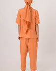 Orange Linen Pants