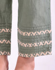 Green Pleated Pant