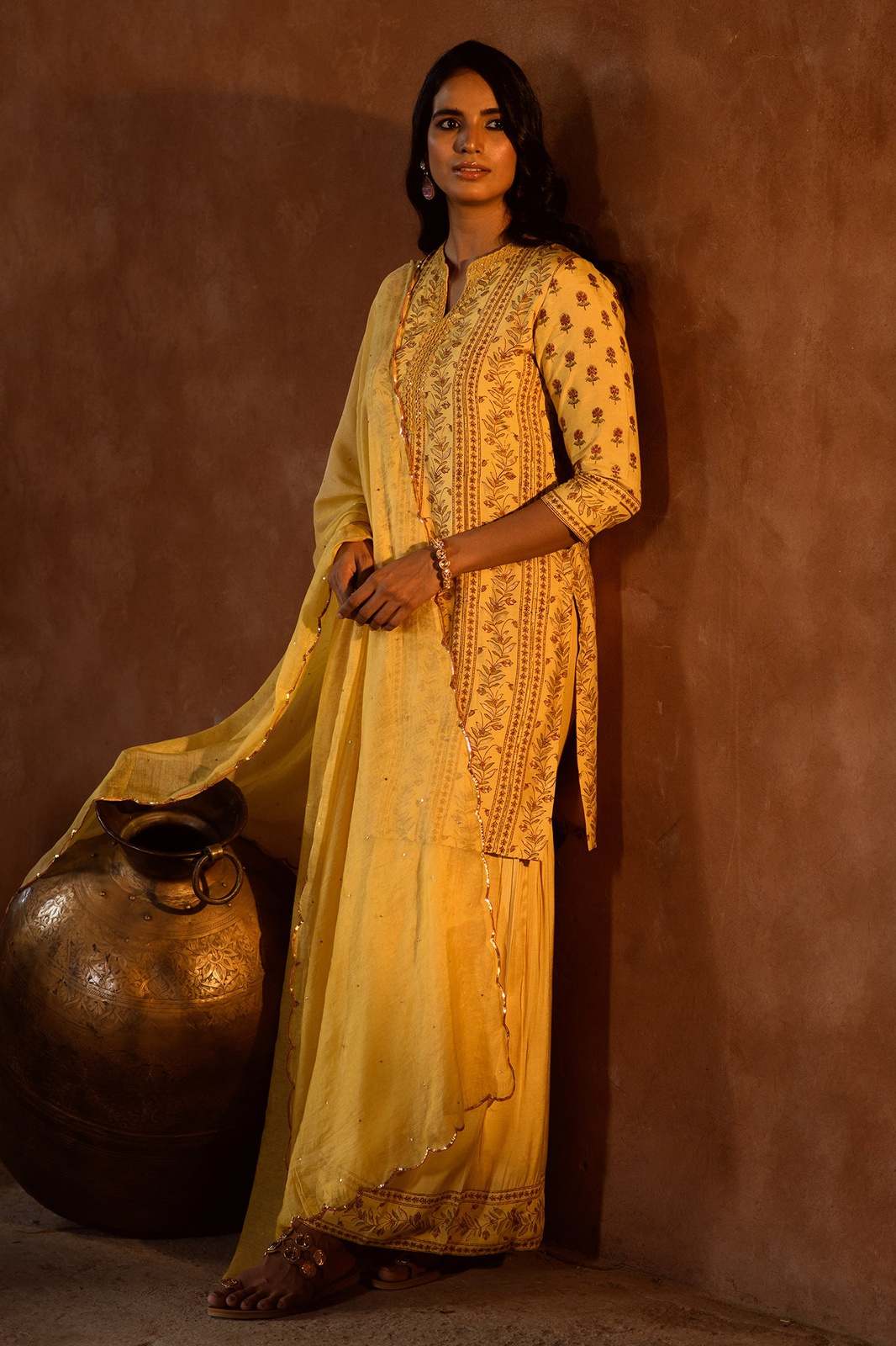 Vani Kurta in Yellow